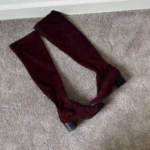 Jones Burgundy Over-the-Knee Boots